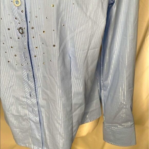 TanJay Embellished Button Down Blouse - Picture 3 of 9